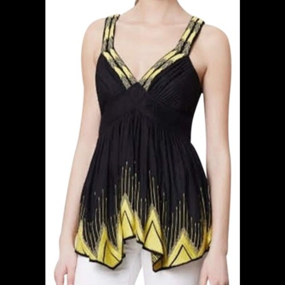 Anthropologie Tops - Anthropologie Floreat flame tipped top